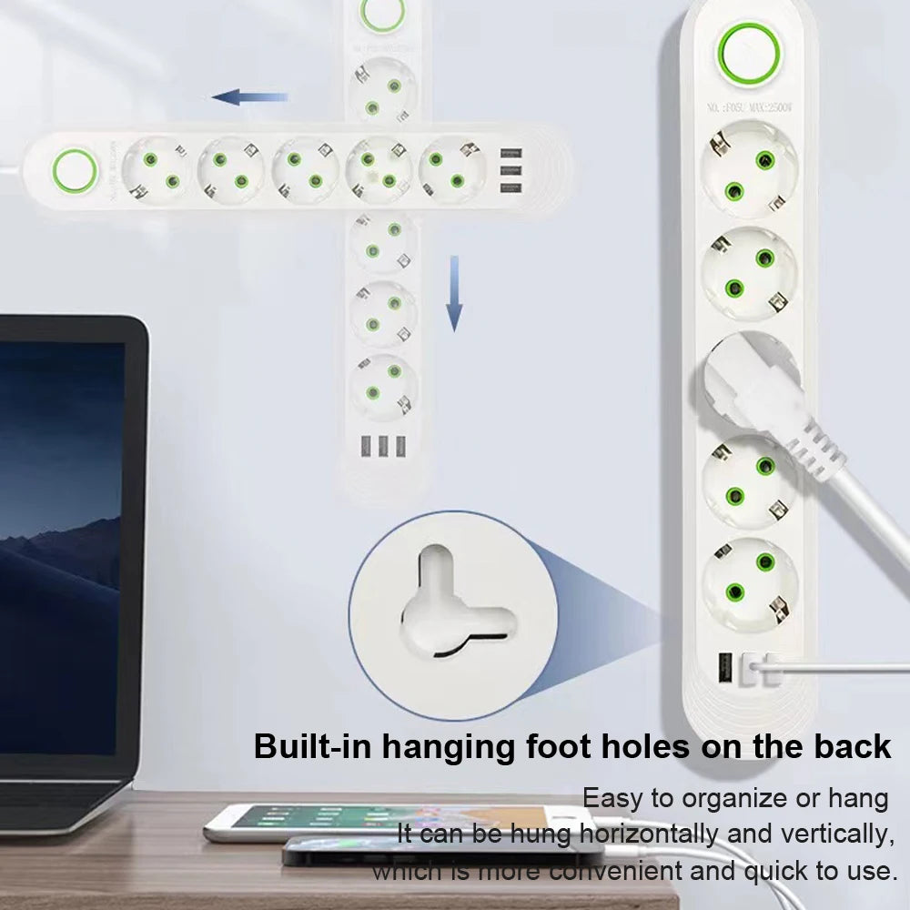 EU Smart Power Strip with USB.