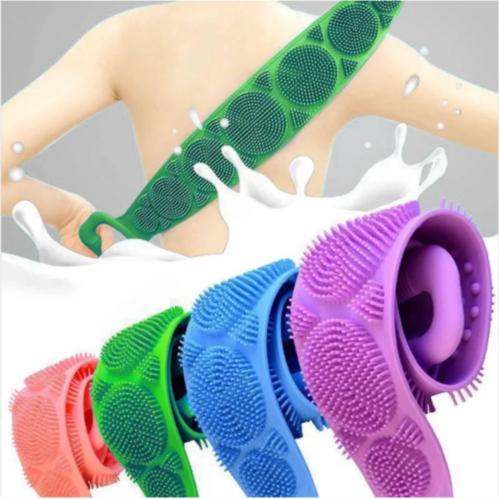 Silicone Back Scrubber & Body Exfoliating Shower Brush