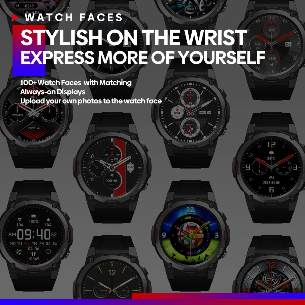 Zeblaze VIBE 7 PRO Smartwatch – AMOLED, Phone Calls, Health & Sports Tracking