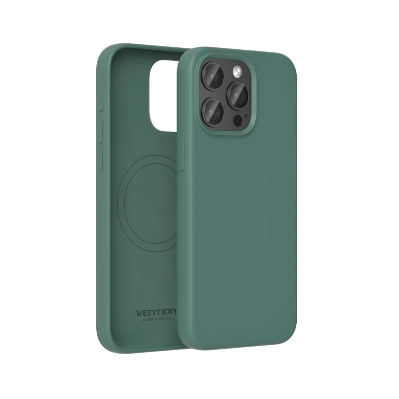 Vention Liquid Silicone Magnetic iPhone Case for 13-15 ProMax, Wireless Charging