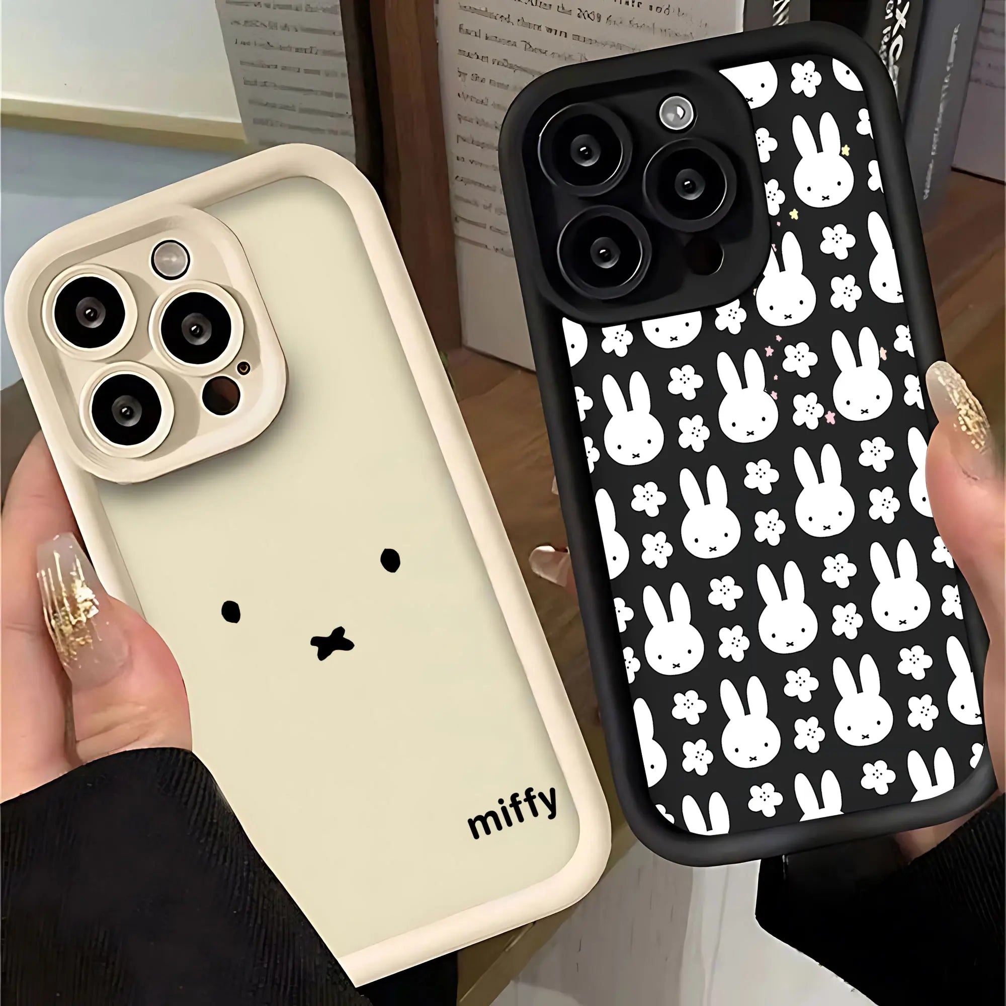 Kawaii White Rabbit iPhone Case - Soft TPU Back Cover