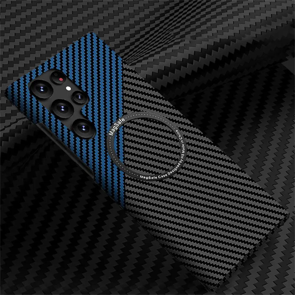 Carbon fiber Magsafe case for Samsung.