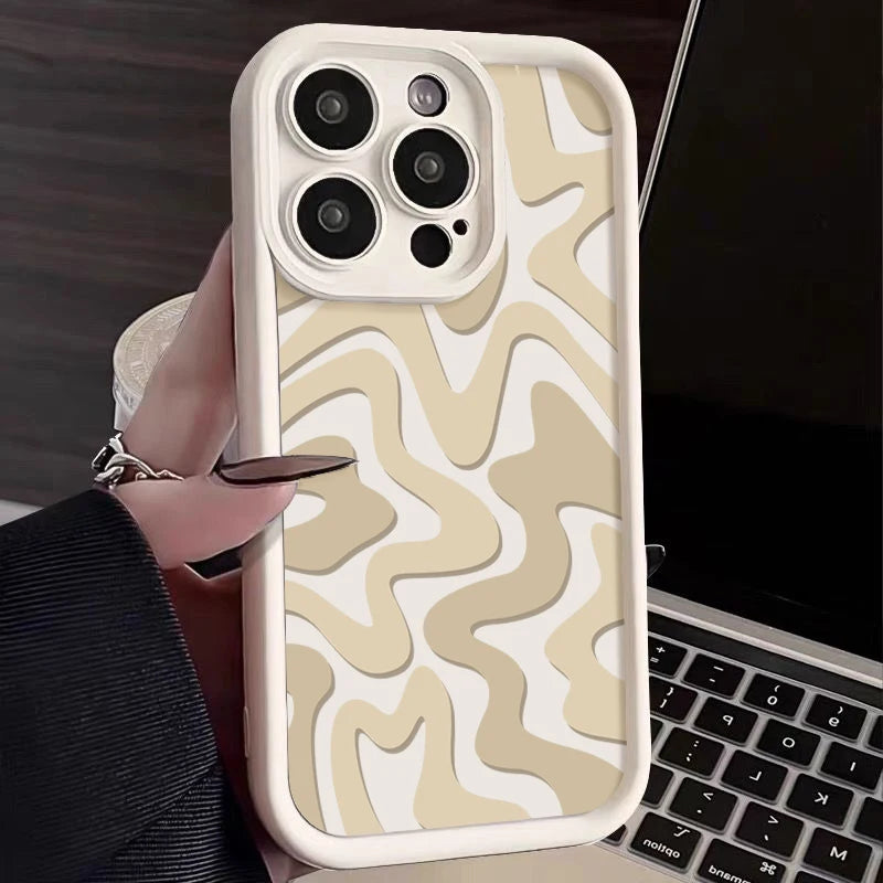 Luxury Striped Pattern iPhone Case - Soft TPU Cover