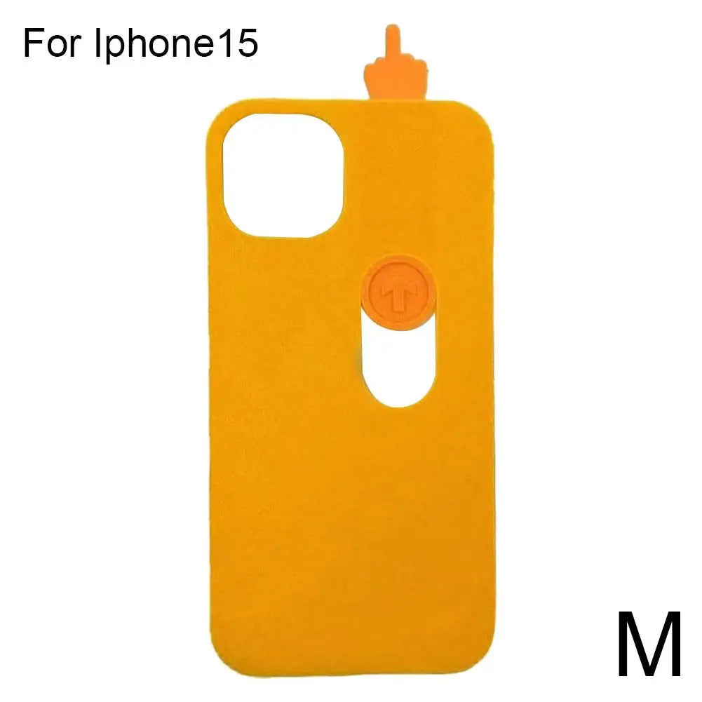 Funny 3D Sliding Middle Finger iPhone Case – Cute Gift Idea