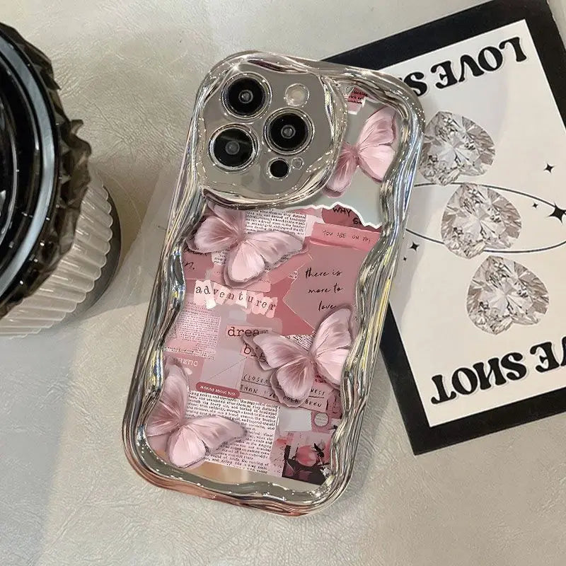 China-Chic Butterfly iPhone Case for 7-15 Pro Max, XR, XS, SE