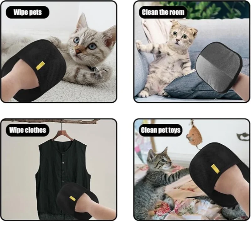 Double-Sided Pet Hair Grooming Glove