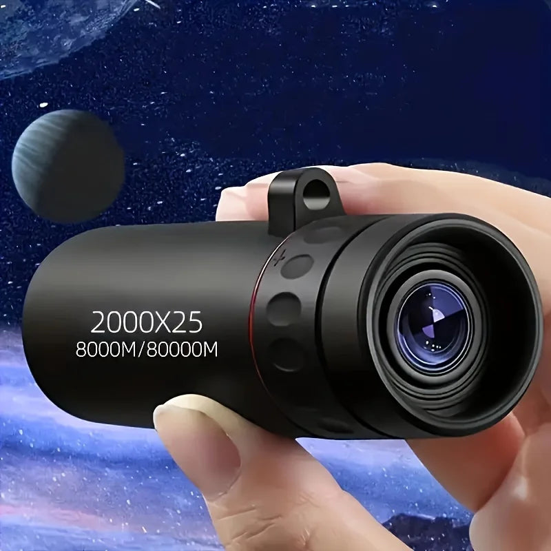 2025 2000x25 HD Monocular Telescope – Compact & Portable for Outdoor Use