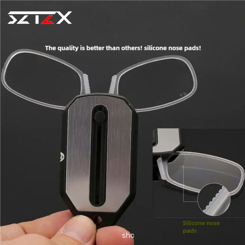 Ultralight Folding Nose Clip Reading Glasses +1.0 to +3.0