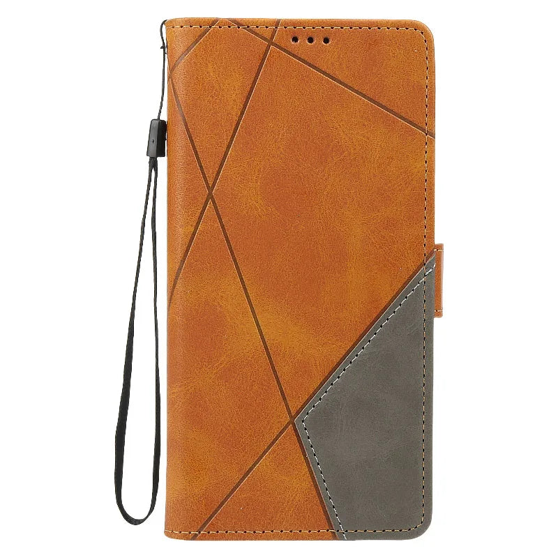 Flip Stand Leather Wallet Case for iPhone 6-15 Pro Max, SE, Mini