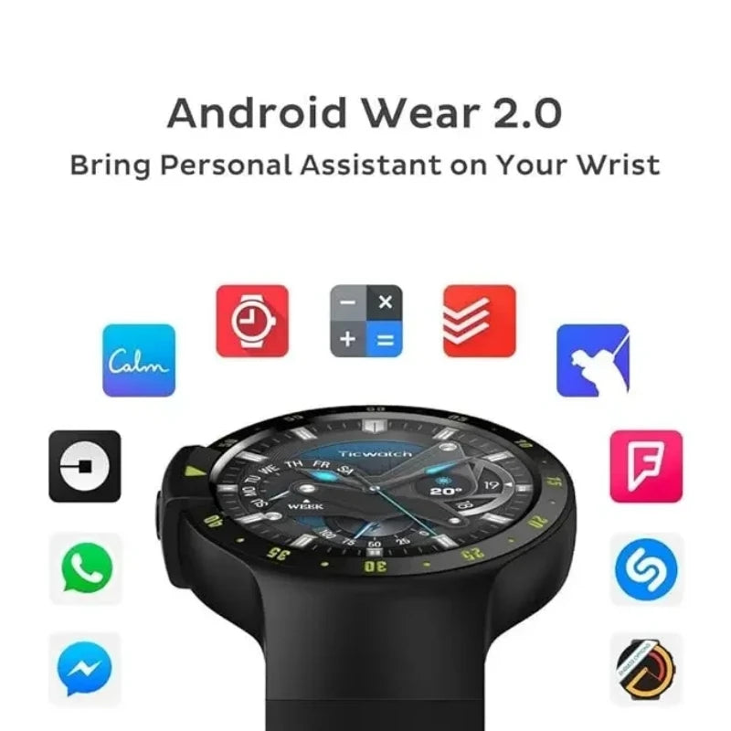 Ticwatch S Smartwatch – GPS Digital Watch for Men & Women