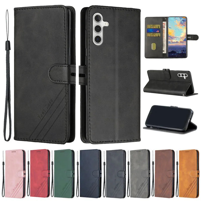 For Samsung Galaxy A15 5G Case Leather Flip Case