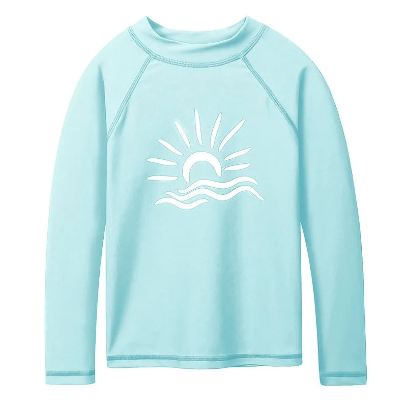 BAOHULU Kids Long Sleeve Rashguard UPF 50+ Swimwear