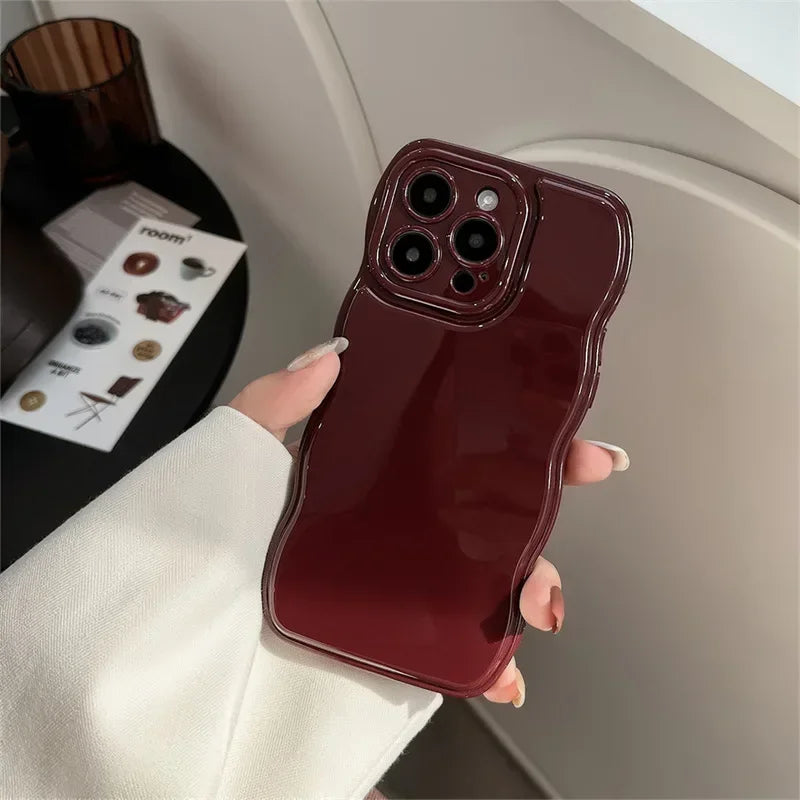 Korean Air Cushion Shockproof Phone Case for iPhone 11-16 Pro Max Plus