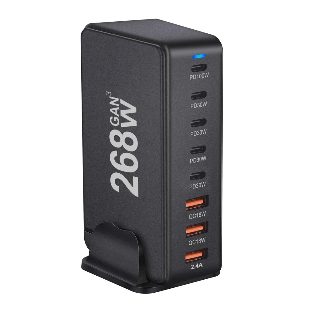 8-port USB Type C GaN Charger.