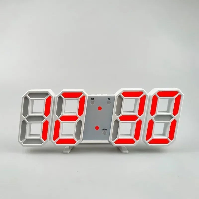 3D LED Digital Alarm Clock for Home & Office