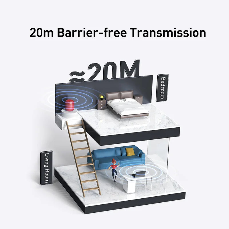 Baseus Bluetooth 5.1 dongle for wireless connectivity.