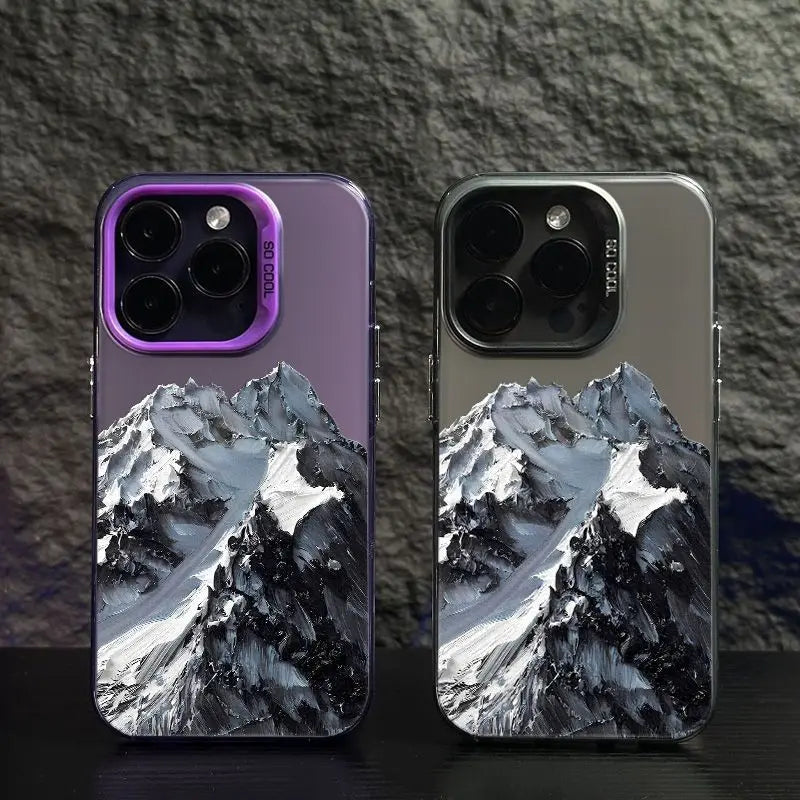 Beautiful Snow Mountain iPhone Case - Soft Anti-Fall Back Cover