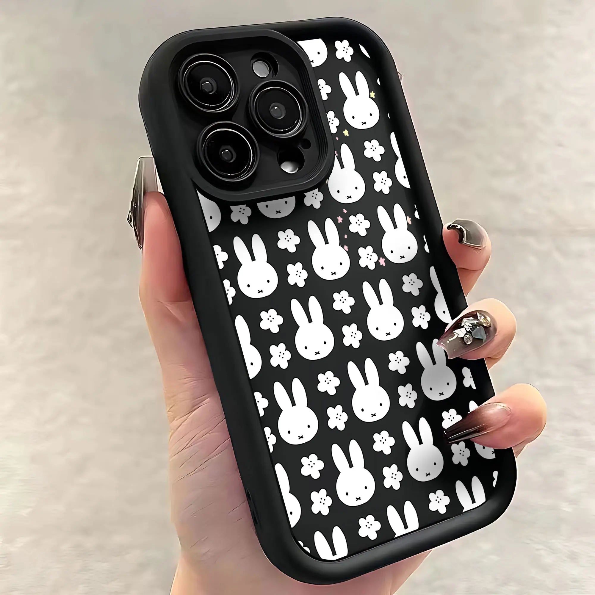 Kawaii White Rabbit iPhone Case - Soft TPU Back Cover