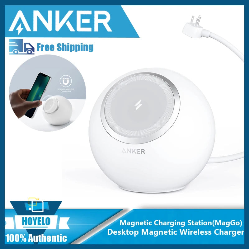 Anker MagGo 637 Magnetic Wireless Charging Station – 8-in-1 for iPhone 15-12