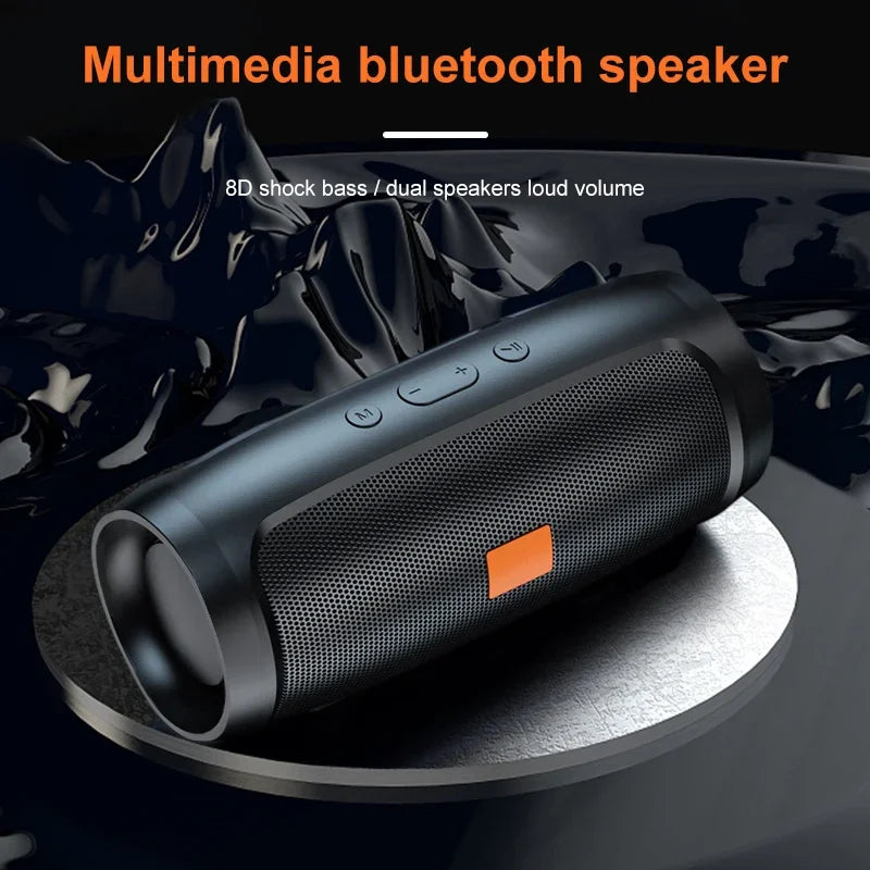 Portable Dual Speaker Bluetooth Subwoofer with FM & TF Playback
