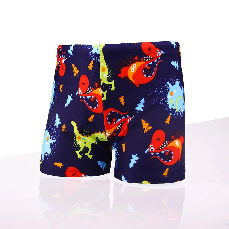 2022 New Cartoon Dinosaur Swim Shorts for Boys