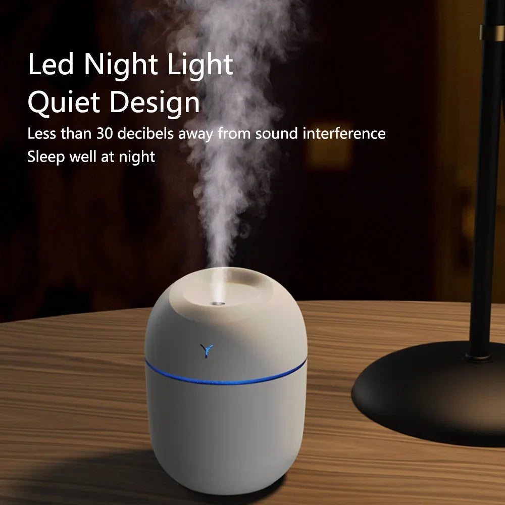 250ML USB humidifier: aromatherapy, home, car.