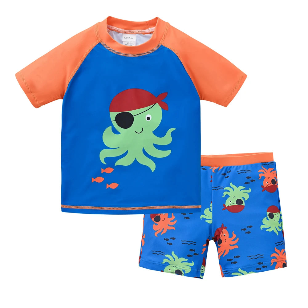 Cool Print Boys' Swimwear Set