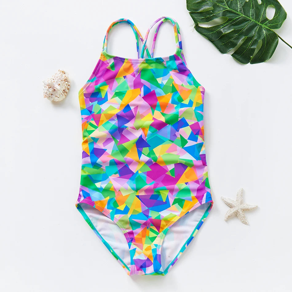 Girls' Mermaid One Piece Swimsuit