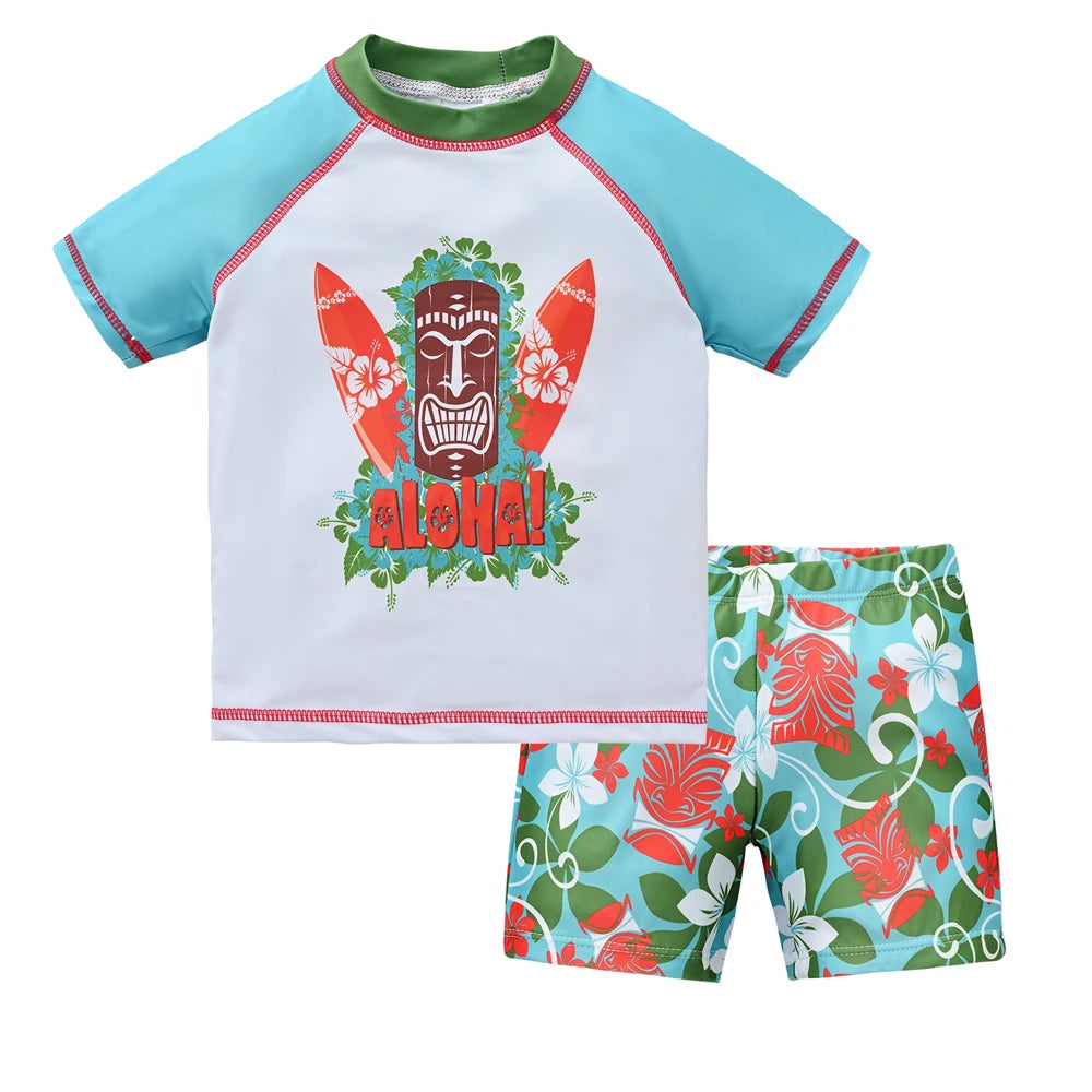 Cool Print Boys' Swimwear Set