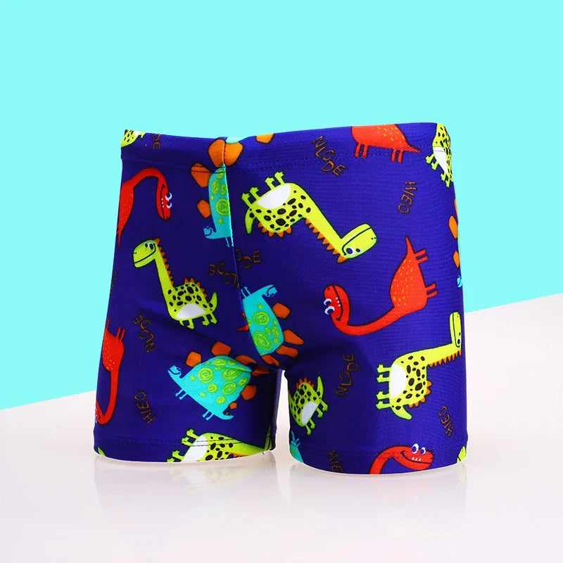 2022 New Cartoon Dinosaur Swim Shorts for Boys