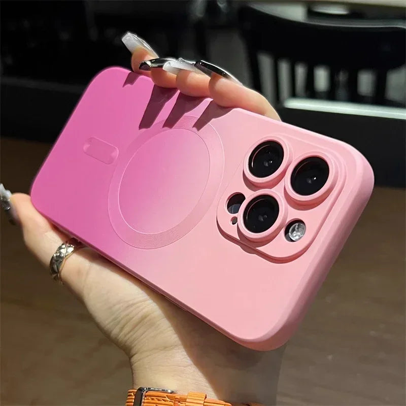 Colorful Gradient MagSafe Silicone Case - iPhone 16/15/14/13/12/11 Pro Max