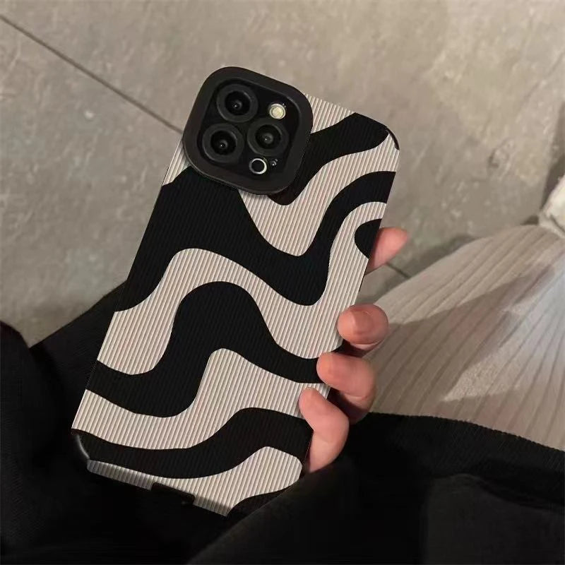 Zebra Stripe Phone Case for iPhone - Shockproof Soft Cover