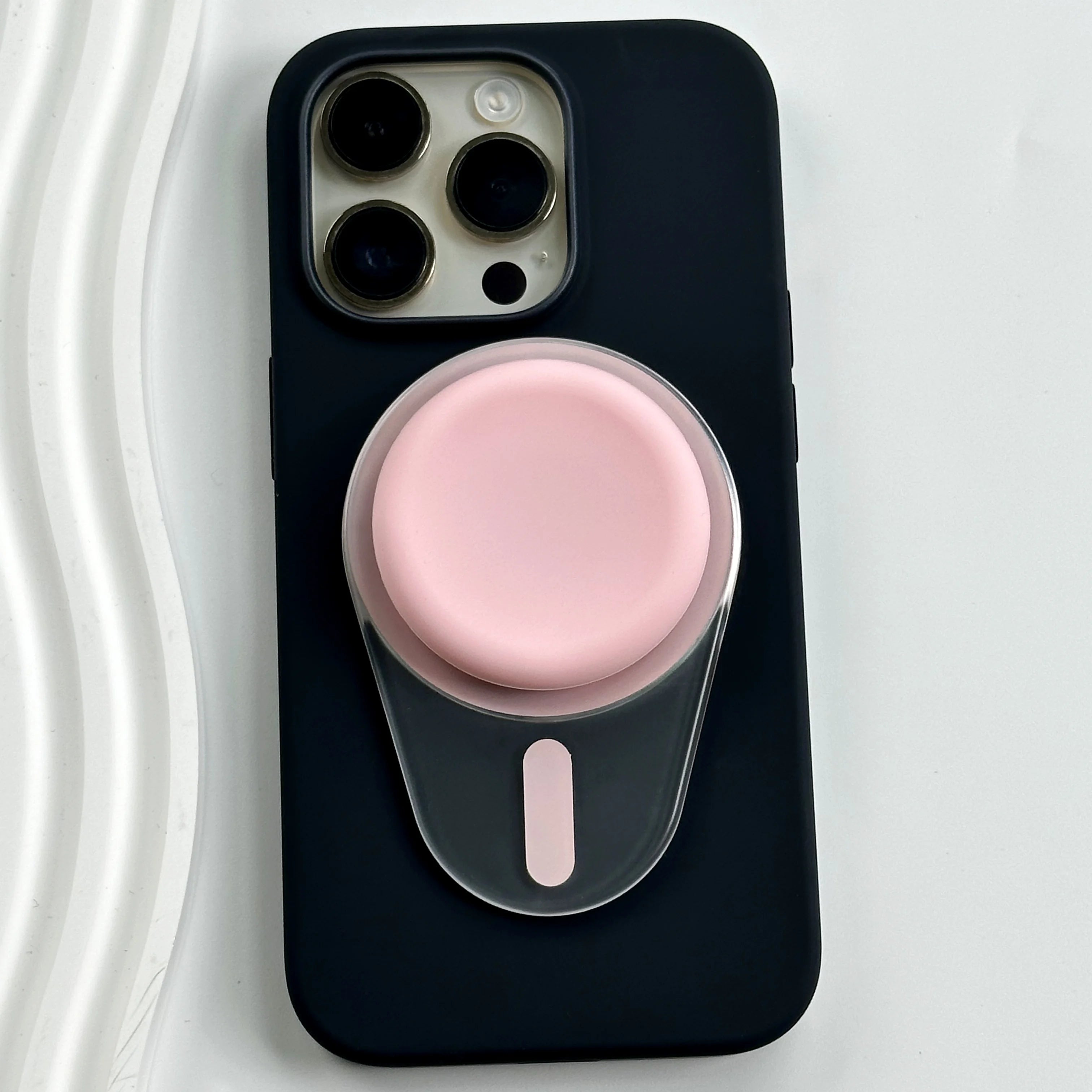 Oval Magnetic Silicone Phone Grip for iPhone