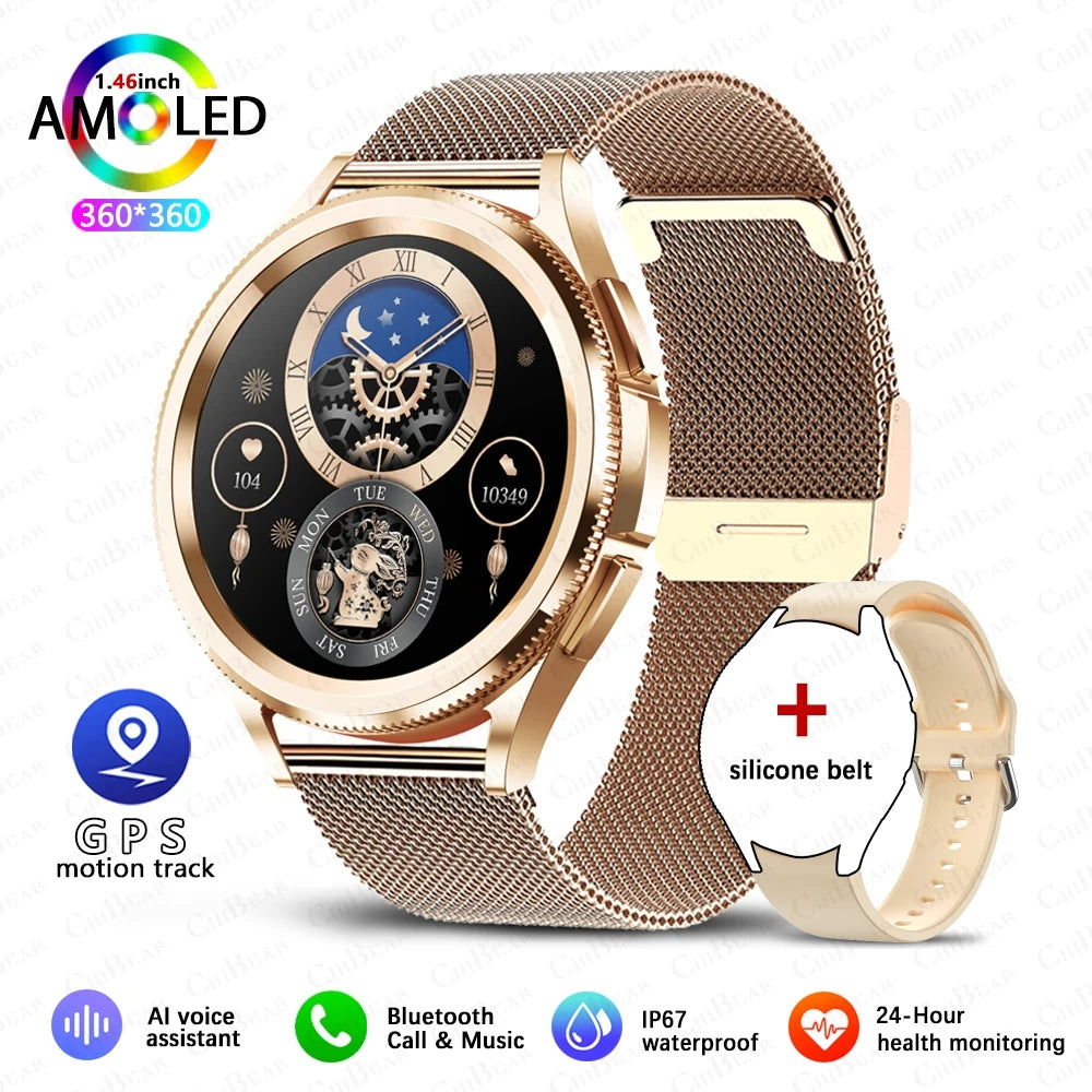 Samsung Galaxy Watch6 Classic - GPS, Heart Rate, Bluetooth Call, Waterproof 2024