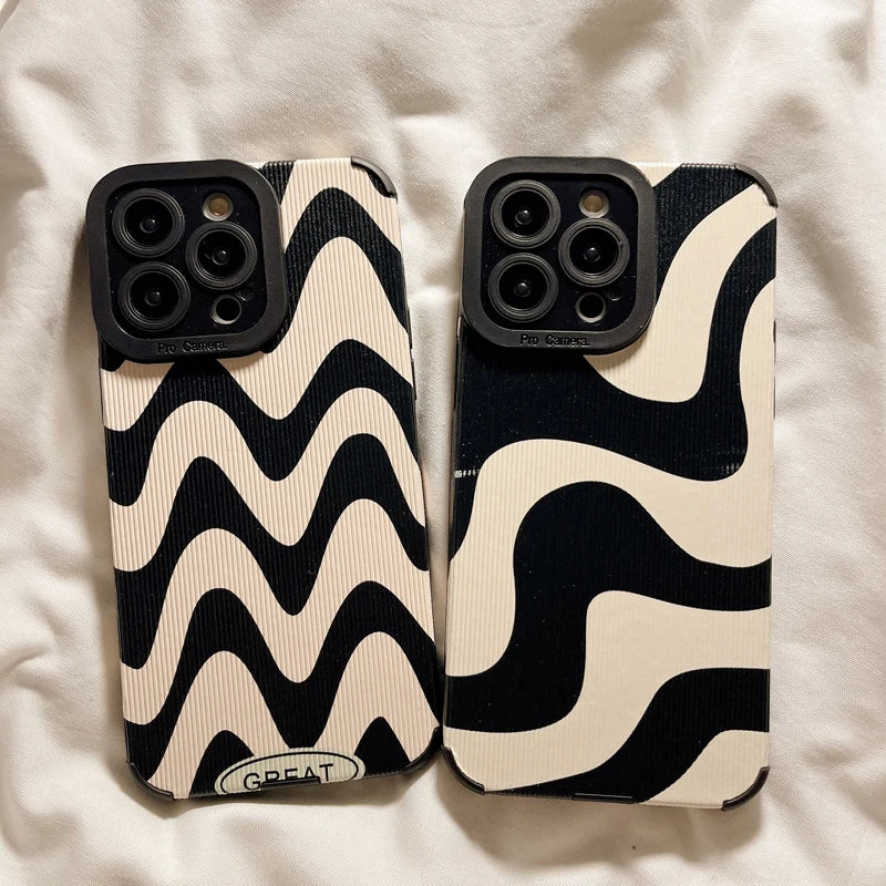 Zebra Stripe Phone Case for iPhone - Shockproof Soft Cover