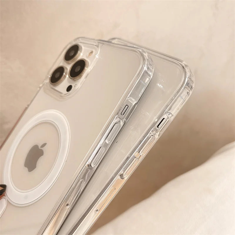 Clear Magsafe Magnetic Wireless Charging Case - iPhone Models