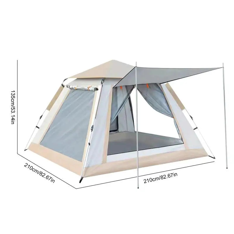 Automatic Beach Tent for 4-6 People – Quick Opening & Waterproof