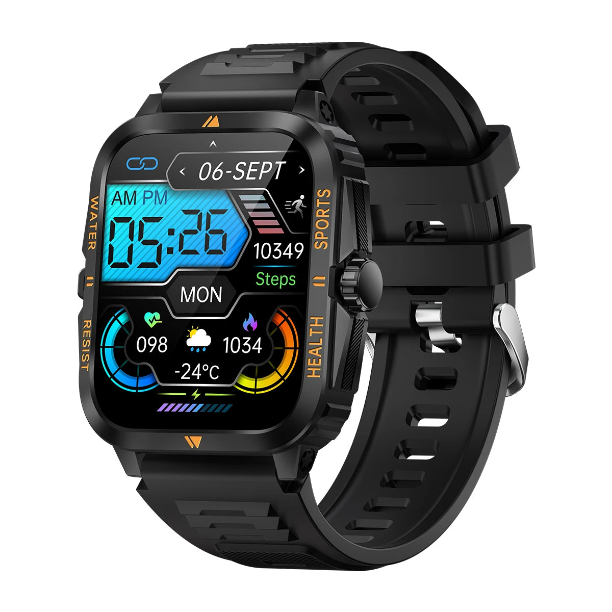 2024 Outdoor Smartwatch with Blood Pressure Measurement