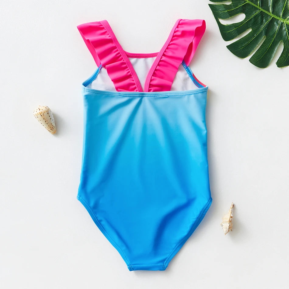 Girls' Mermaid One Piece Swimsuit