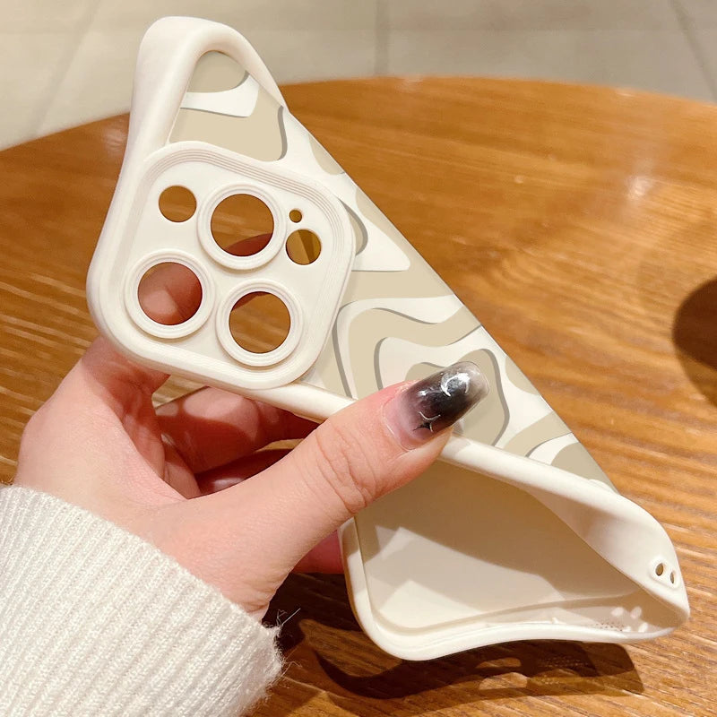 Luxury Striped Pattern iPhone Case - Soft TPU Cover