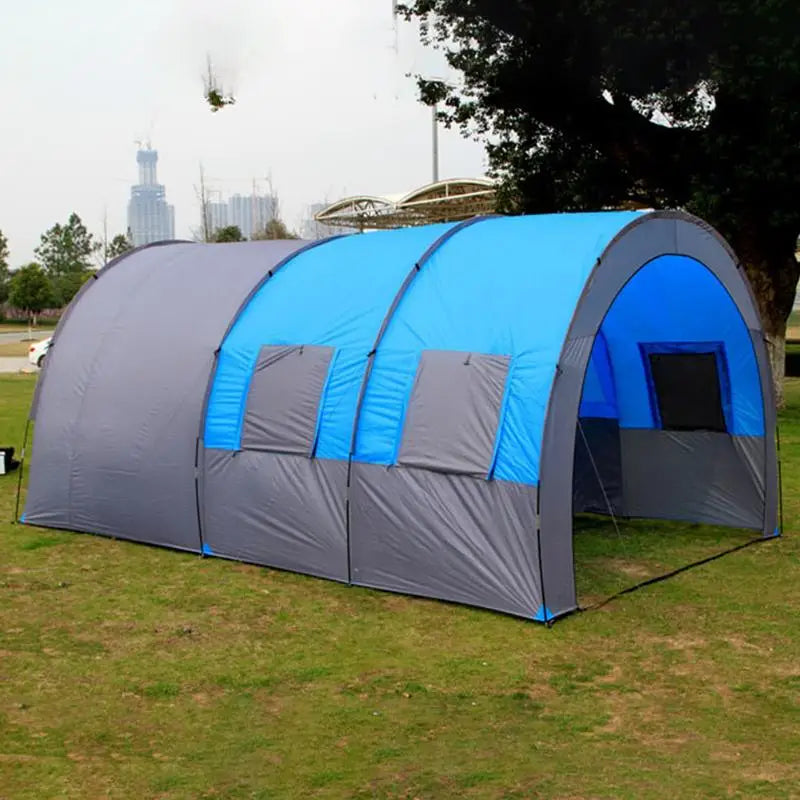 Tunnel Tent Camping Extra Large Tunnel Tent 8-10 Person Portable Tent Camping Accessories Waterproof Windproof Tent For Outdoor