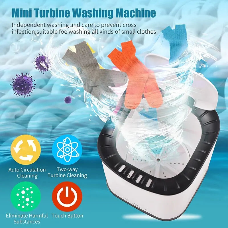 2L Mini Portable Washing Machine for Underwear and Socks