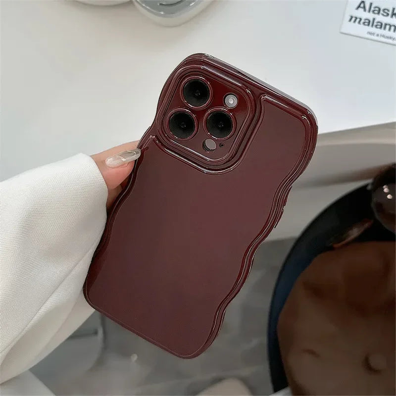 Korean Air Cushion Shockproof Phone Case for iPhone 11-16 Pro Max Plus