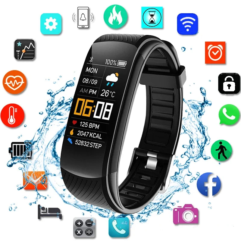 2024 Fitness Smartwatch - Heart Rate Monitor, Waterproof, for iPhone & Android