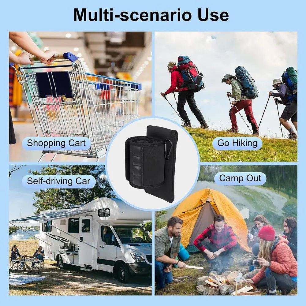 Magnetic Gym Water Bottle Holder with Built-in Magnet Sleeve