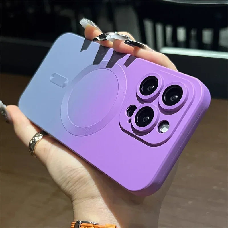 Colorful Gradient MagSafe Silicone Case - iPhone 16/15/14/13/12/11 Pro Max
