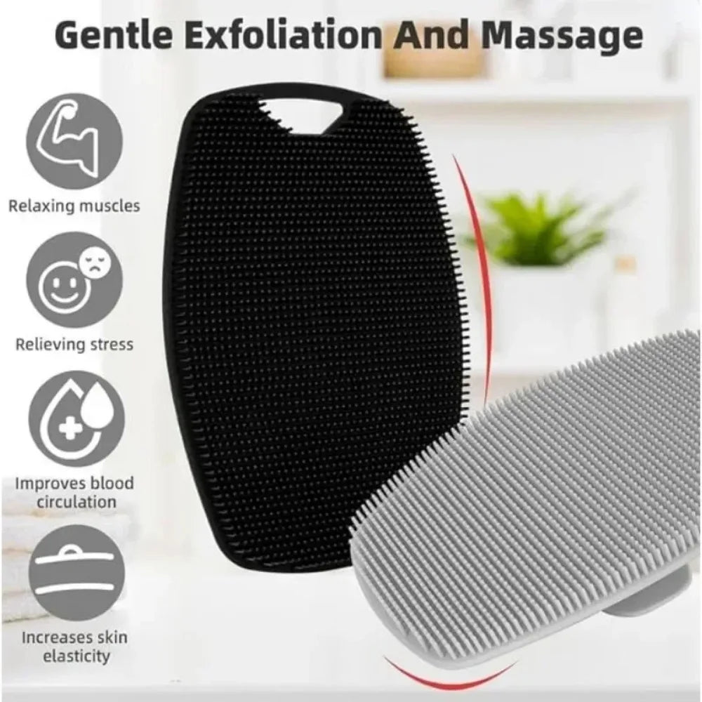 Soft Silicone Body Scrubber Brush for Shower & Massage