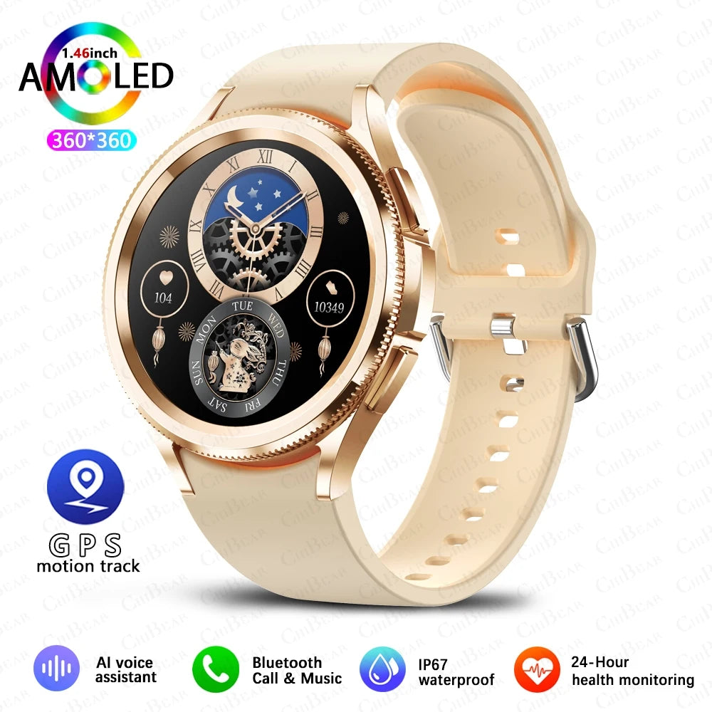 Samsung Galaxy Watch6 Classic - GPS, Heart Rate, Bluetooth Call, Waterproof 2024