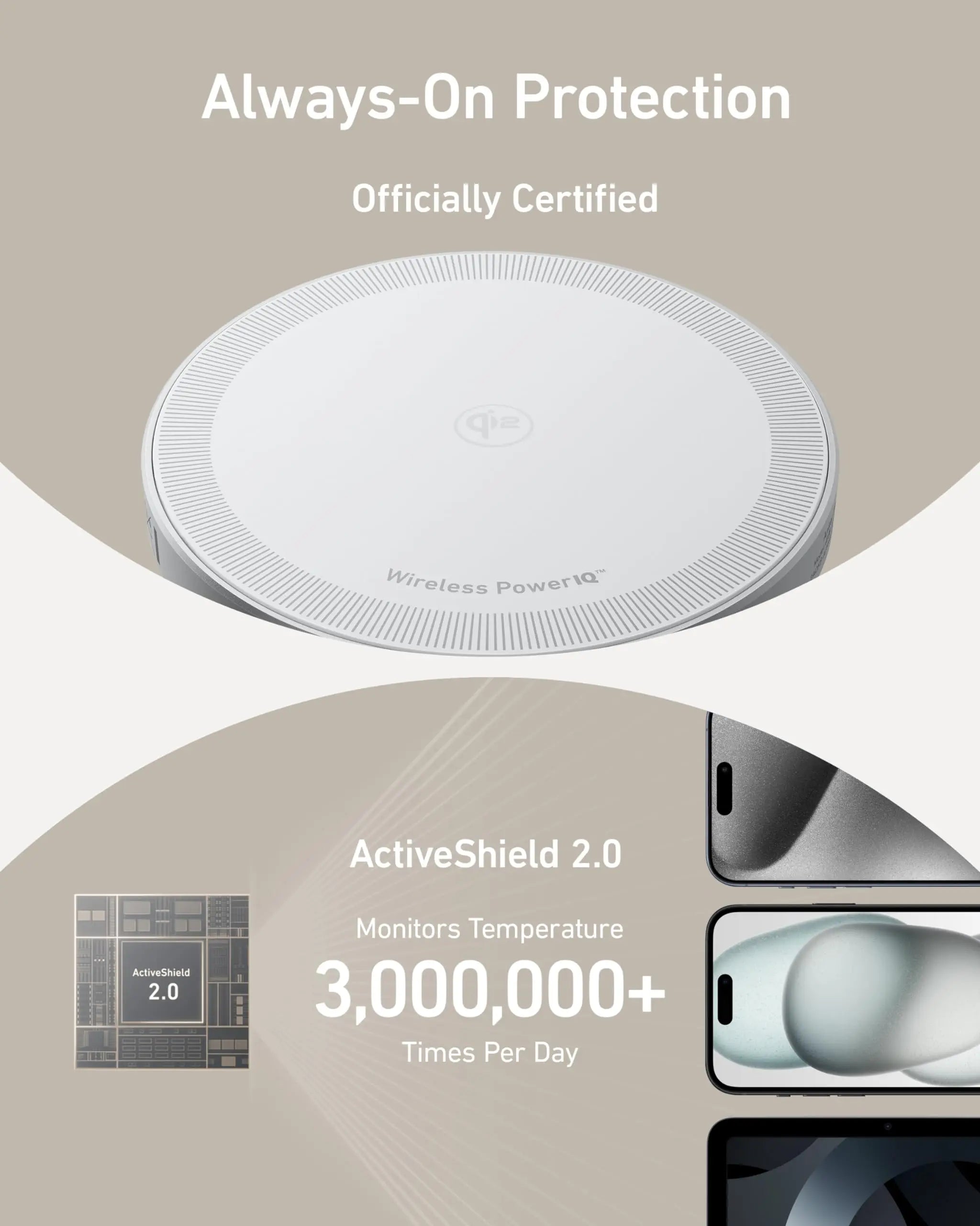 Anker MagGo 15W Wireless Charger: Qi2 Certified for iPhone 15-12