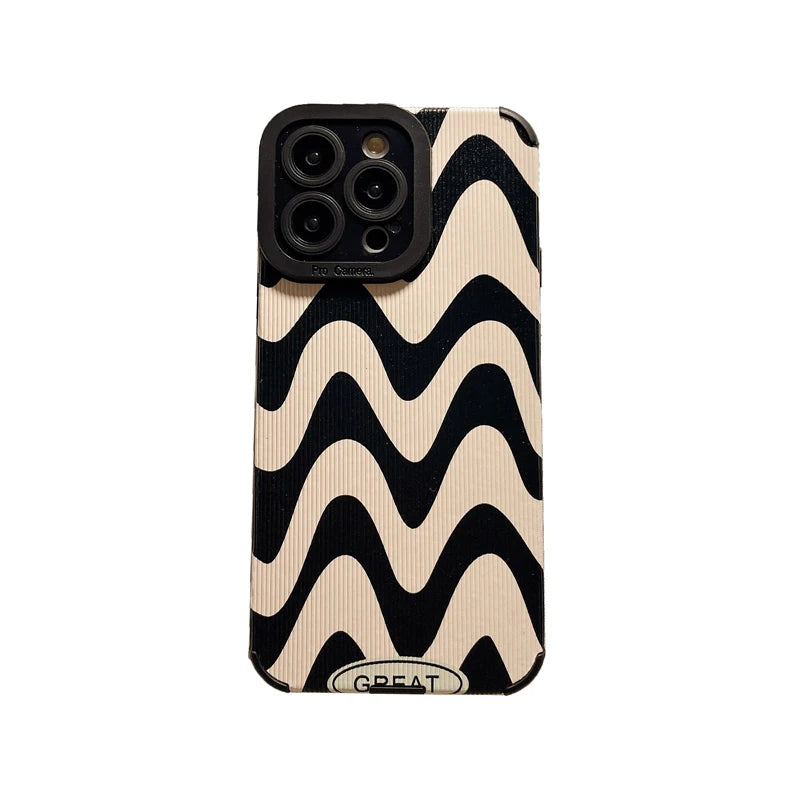 Zebra Stripe Phone Case for iPhone - Shockproof Soft Cover